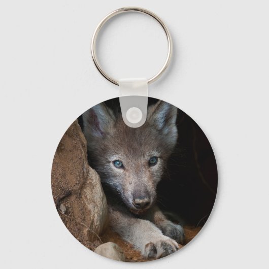 Eastern Timber Wolf Sleutelhanger (Voorkant)
