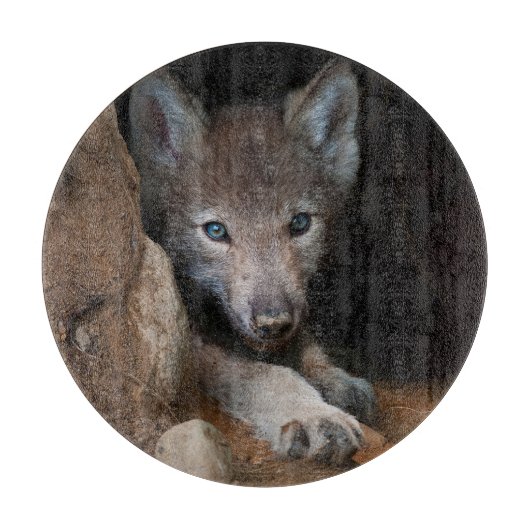 Eastern Timber Wolf Snijplank (Voorkant)