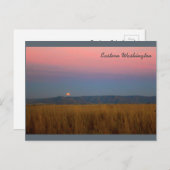 Eastern Washington Moonrise Briefkaart (Voorkant / Achterkant)