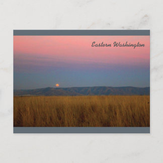 Eastern Washington Moonrise Briefkaart