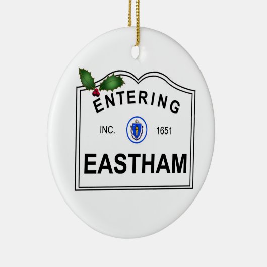 Eastham MA Keramisch Ornament (Rechts)