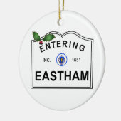 Eastham MA Keramisch Ornament (Links)