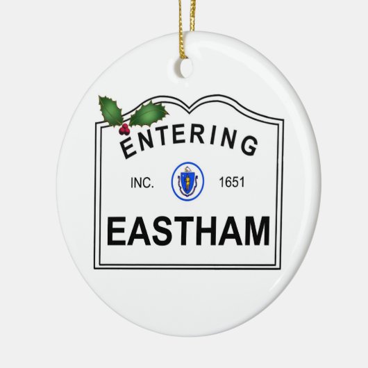 Eastham MA Keramisch Ornament (Links)