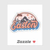 Easton, Connecticut Sticker (Vel)