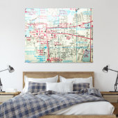 EASTON, MD Kaart Canvas Afdruk (Insitu (Slaapkamer))