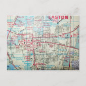 EASTON MD,  Map Briefkaart (Voorkant)