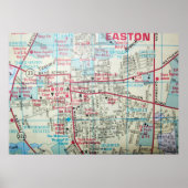 Easton, MD  Map Poster (Voorkant)