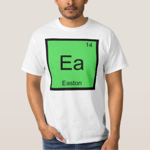 Easton Naam Chemie Element Periodiek Systeem T-shirt