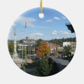 Easton PA Keramisch Ornament (Achterkant)