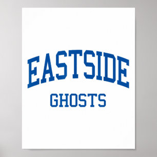 Eastside High School heeft Paterson NJ Retro Poster