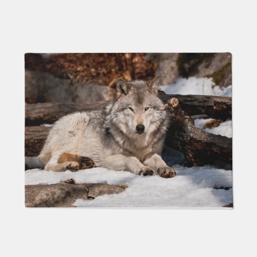 Easttern Gray Wolf Deurmat (Voorkant)