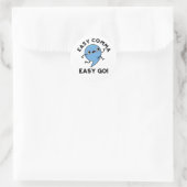 Easy Comma Easy Go Funny Punctun Ronde Sticker (Tas)