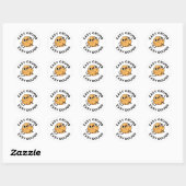 Easy Crumb Easy Dough Grappige Cookie Pun Ronde Sticker (Vel)