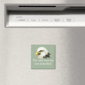 Easy Day was gisteren VS Military Bald Eagle Magneet (Insitu (Vaatwasser))