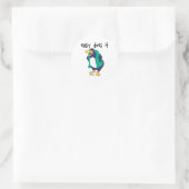 Easy Do It Penguin Ronde Sticker (Tas)