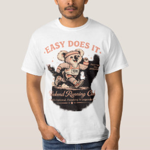 Easy Does It Weekend Running Club Retro Koala T-sh T-shirt