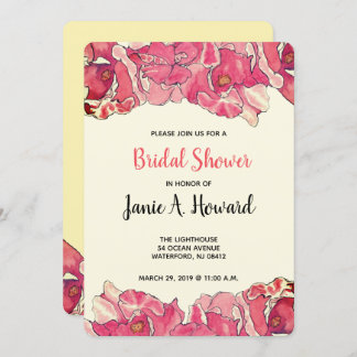 Easy Floral Event Invitation Sjabloon Kaart