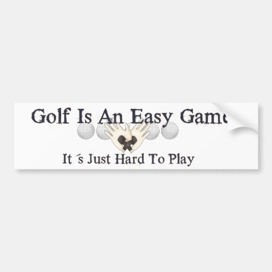 Easy Golf Bumpersticker (Voorkant)