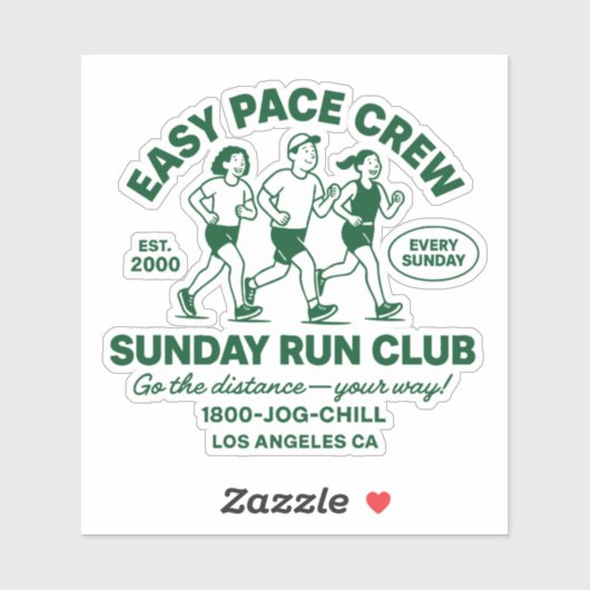 Easy Pace Crew Sticker (Vel)