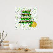 Easy Peasy Lemon Squeezy Poster (Keuken)