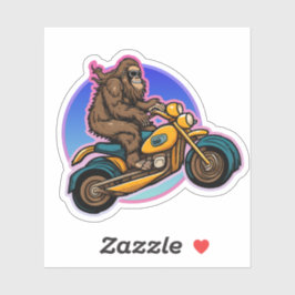 Easy Rider Motorcycle Daddy Sasquatch Sticker