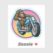Easy Rider Motorcycle Daddy Sasquatch Sticker (Vel)