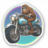 Easy Rider Motorcycle Daddy Sasquatch Sticker (Voorkant)