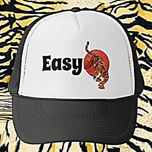 "Easy Tiger" Grappige Trucker Hoed – Vette Typogra Pet