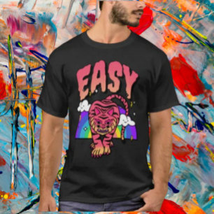 EASY Tijger Retro Regenboog T-shirt – Fel & Leuk