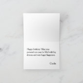 Easy to Customize Unique Bird Lover Birthday Kaart (Binnen)