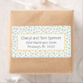 Easy To Read Cute Flowers Return Address Label (Insitu)