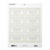 Easy To Read Cute Flowers Return Address Label (Full Sheet)