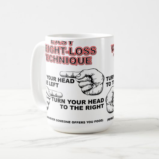 Easy Weight-Loss Funny Mug (Devant gauche)