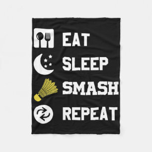 Eat1 badmintonspel fleece deken