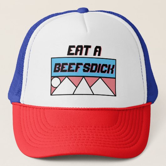 "Eat A" Beefsdick Trucker Hat Pet (Voorkant)