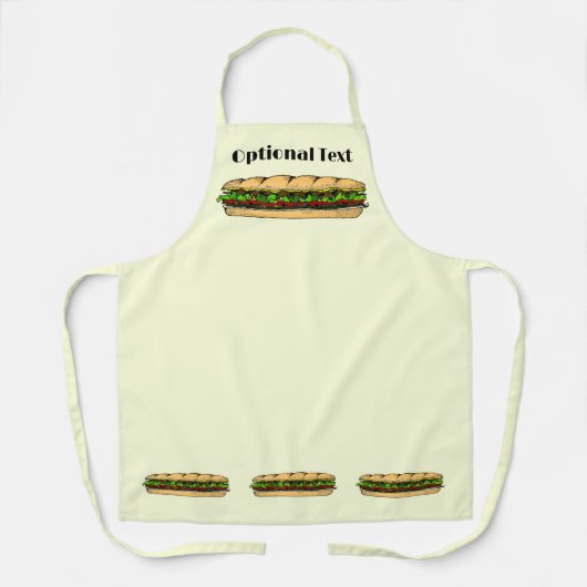 Eat A Hoagie Day Schort (Voorkant)