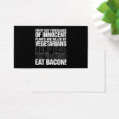 Eat Bacon Mens Drôle Chef Bbq Fête des pères Anniv (Bureau)