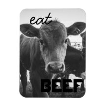"Eat Beef" Calf Magnet