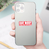 Eat Beef Het Westen werd niet gewonnen op salade g Sticker (Telefoon)