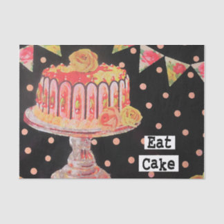 Eat Cake Birthday Tissue Paper Ontkoppeling Tissuepapier
