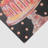 Eat Cake Birthday Tissue Paper Ontkoppeling Tissuepapier (Detail)