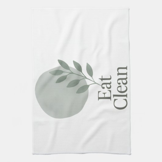 Eat Clean Minimalist Kitchen Towel Theedoek (Verticaal)