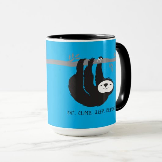 Eat. Climb. Sleep. Repeat. Mug (Devant droit)