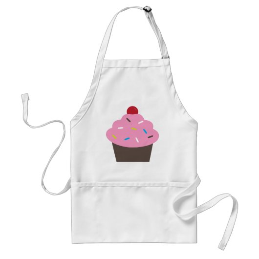 Eat Cupcake Standaard Schort (Voorkant)