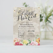 EAT de Drink en zijn het Gedwongen Licht Chic Flor Kaart (Staand voorkant)