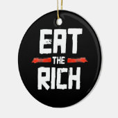 EAT DE RICH KERAMISCH ORNAMENT (Links)