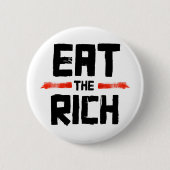 EAT DE RICH RONDE BUTTON 5,7 CM (Voorkant)