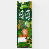 Eat Drink and Be Irish Party Spandoek (Verticaal)