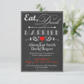 Eat, Drink and be Married Kaart (Staand voorkant)