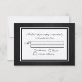 Eat Drink and be Married - Metallic Champagne RSVP Kaartje (Achterkant)